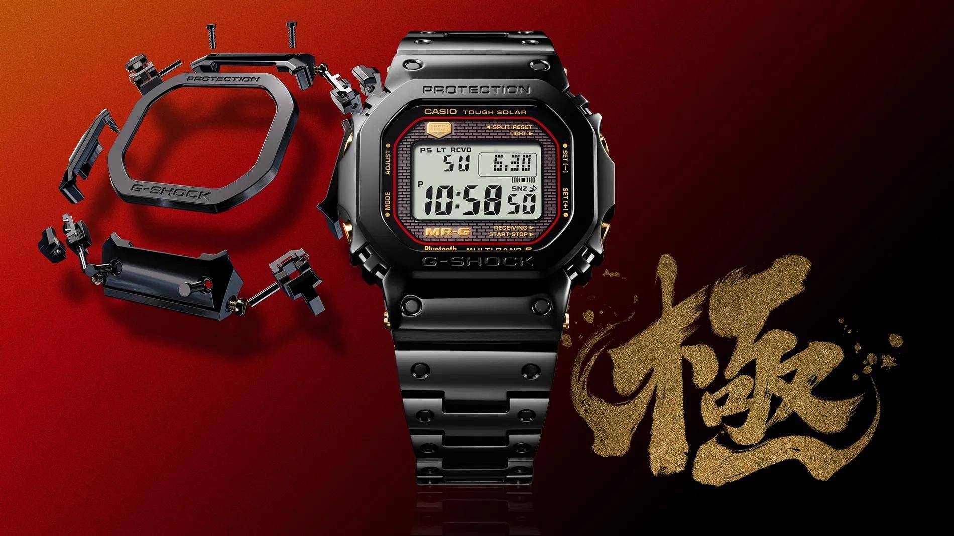 卡西欧手机:新品评测：卡西欧G-Shock MRG5000高端数字手表
